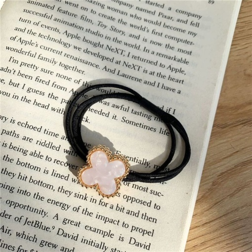 Резинка для волос "Клевер", бежевый