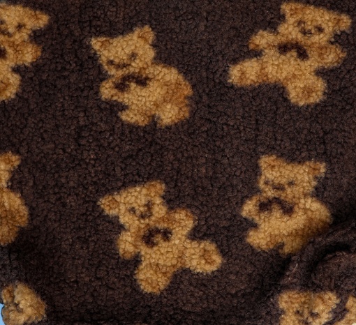 Сумка тканевая "Медвежата" коричневый