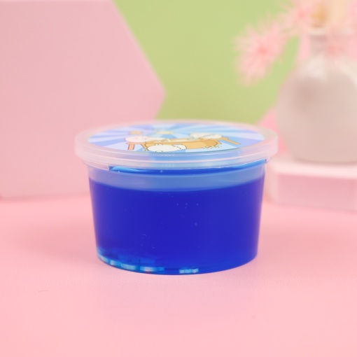 Слайм "Sprinkles" синий, с дек. наполнителем зайки, 180 гр. STORIZ