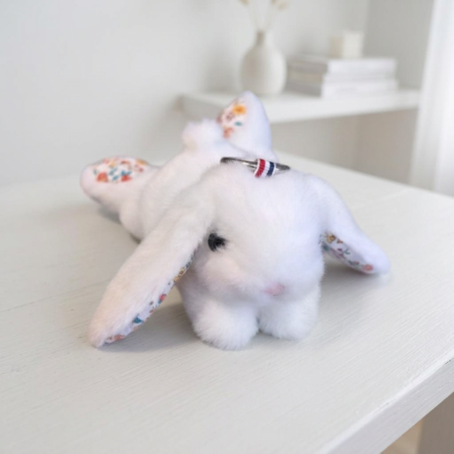 Мягкий брелок "Flower animals" с ароматом, заяц, белый