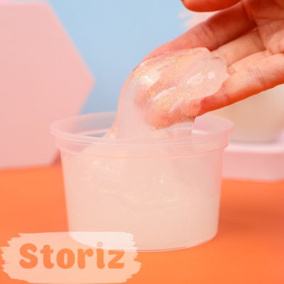 Слайм "Стекло" Party Slime перламутр, 180 гр. STORIZ