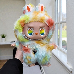 Мягкая игрушка "Labubu Zimomo" ожерелье, taidai, 40см