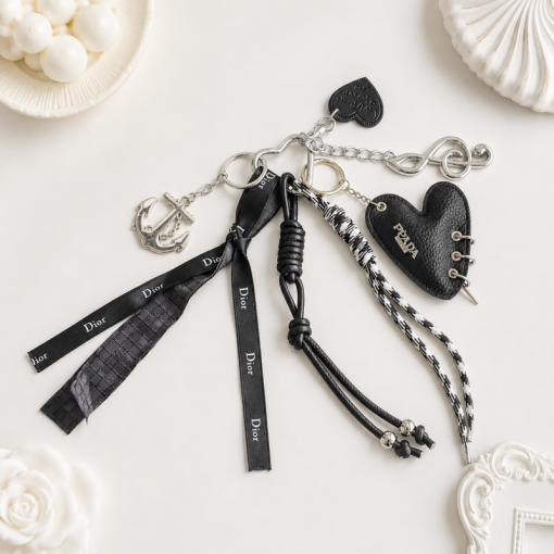 Брелок-подвеска "Dark love" black style, 1шт