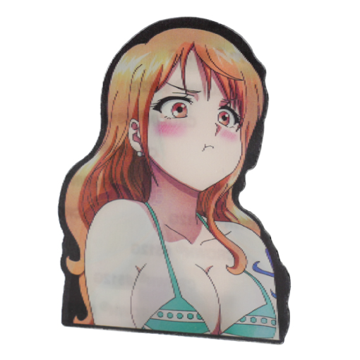 Наклейка голографическая "One Piece" 3D, №11