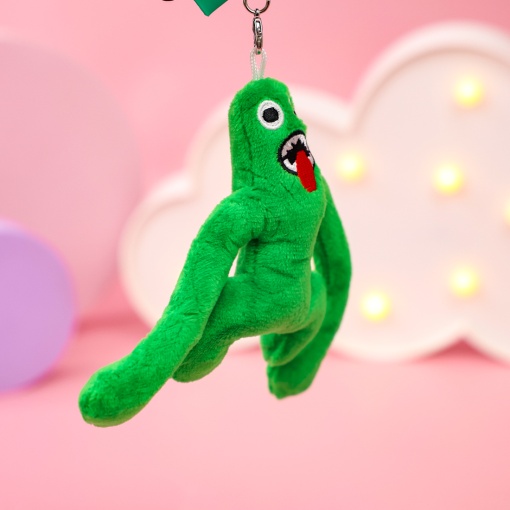 Мягкий брелок "Радужные друзья" №1, зеленый, 10 см