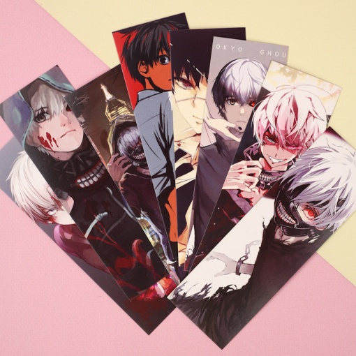 Набор закладок "Токийский Гуль" 8шт