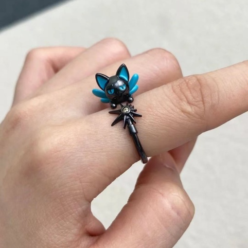 Кольцо "Cardcaptor Sakura" Spinel Sun, котик