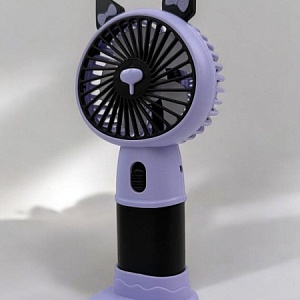Вентилятор  "Mini Fan" Kuro с подставкой, черно-фиолетовый