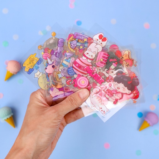 Набор наклеек "Bear cookie" 100 листов.