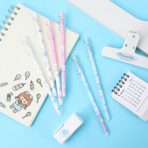 Ручка со стирающимися чернилами и стирашка "Cinnamon"№21020 в ассортименте 1шт, (синий)