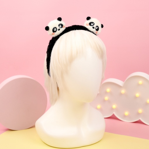 Ободок "Панда", черный