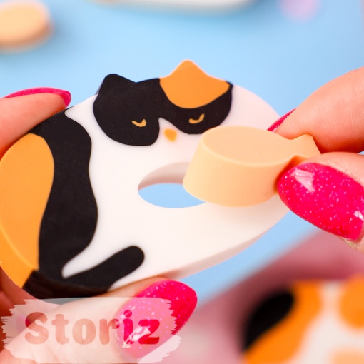 Стирательная резинка "Cat Cake Eraser" №2255, в ассортименте 1 шт.