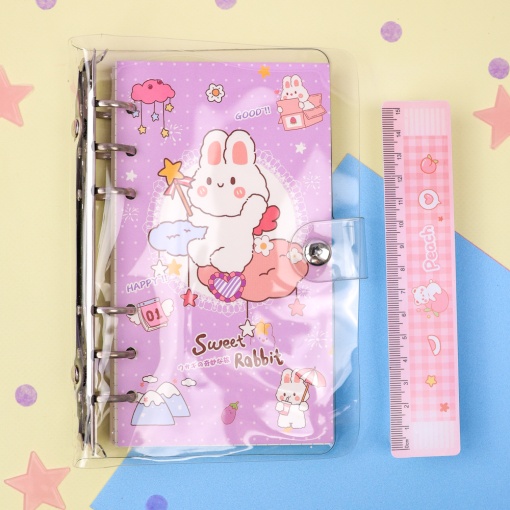 Блокнот "Sweet Rabbit" фиолетовый, 9,5х17 см