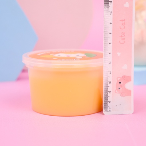 Слайм йогуртовый "Стекло" манговый, 180гр