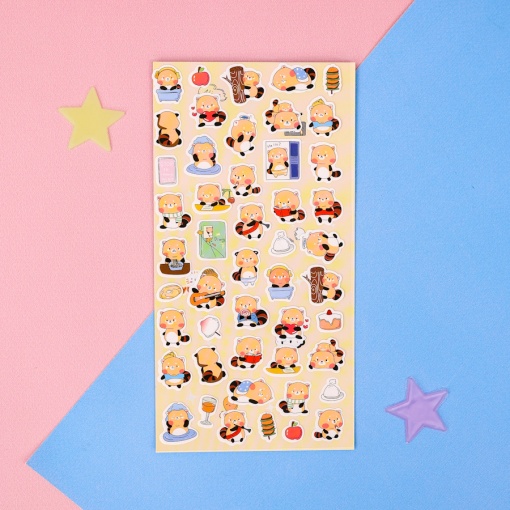 Набор наклеек "Happy Animals" Енот, 1 лист