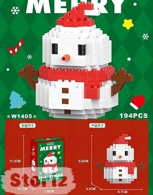 Конструктор "НГ Christmas" Снеговик №W1405