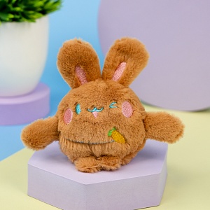 Мягкий брелок "Funny Bunny" рыжий, 10 см