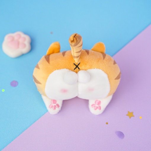 Мягкий брелок "Humor Cat" рыжий, 9 см