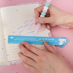 Линейка "Magical Unicorn" голубой