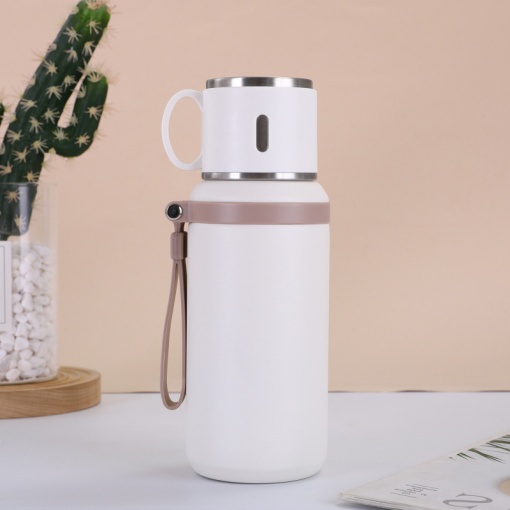 Термос "Travel" белый, 600мл. оптом