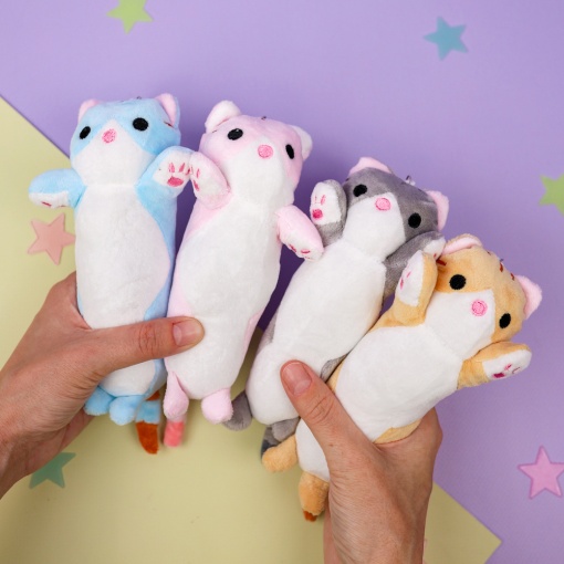 Мягкий брелок "Обнимашки от котейки" 16 см, в ассортименте 1шт