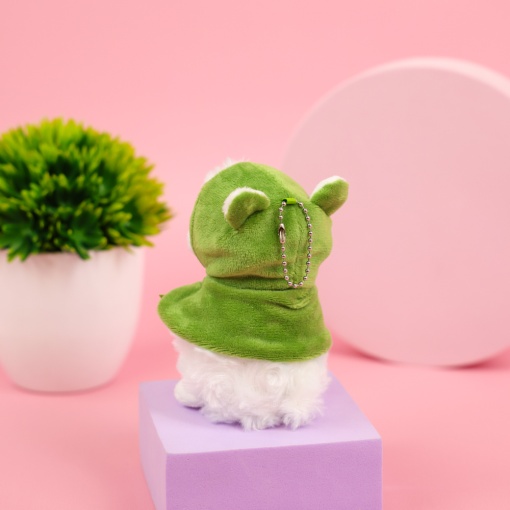 Мягкий брелок "Овечка в шапочке" лягушка, 14 см