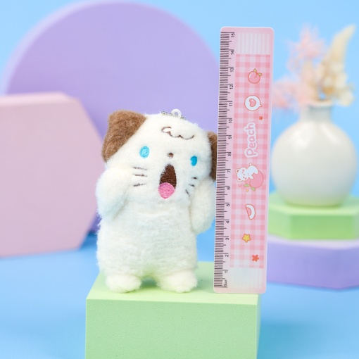 Мягкий брелок "Cry" кошка, белый 10 см