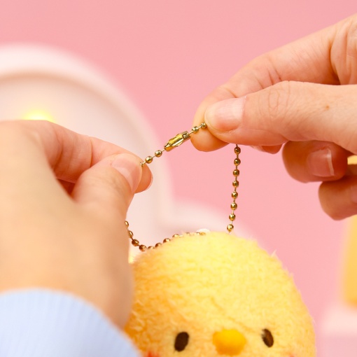 Мягкий брелок "Цыпленок" желтый, 9см