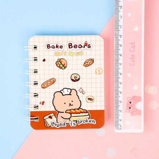 Блокнот "Bake Bears" A7, в ассортименте 1шт