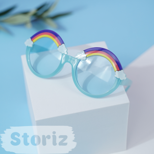Солнцезащитные очки с чехлом "Rainbow" blue