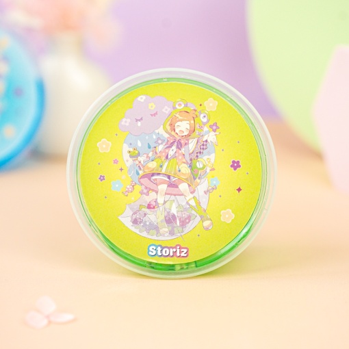 Слайм "Kawaii" полупрозрачный (зелёный), с наполнителем + авокадо, 200 гр. STORIZ