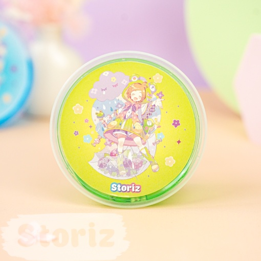 Слайм "Kawaii" полупрозрачный (зелёный), с наполнителем + авокадо, 200 гр. STORIZ