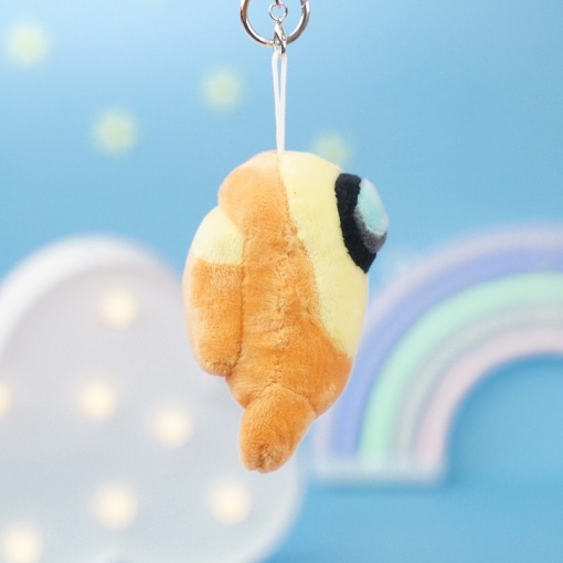 Мягкий брелок "Among Us" желтый, 10 см