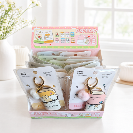 Набор брелков-блокнотов "Mochi mood" в шоу-боксе 16шт