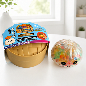 Антистресс "Rainbow Bun" прозрачный,  в ассортименте 1шт