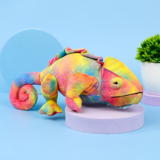 Мягкая игрушка-сквиш "Хамелеон" 60 см