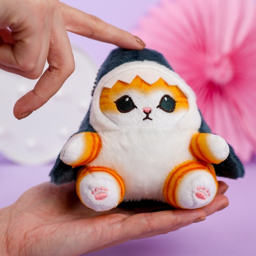 Мягкий брелок "Кото-акула" 12 см