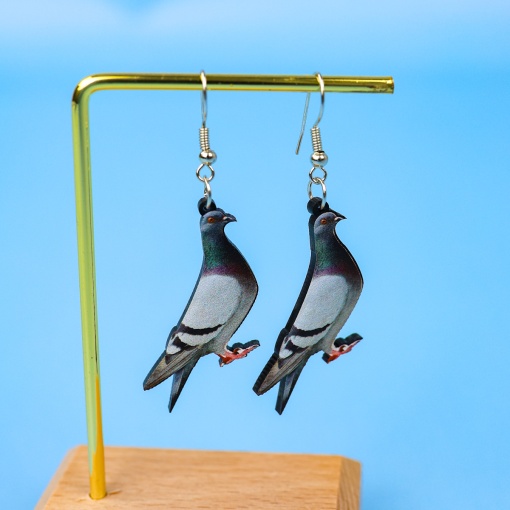 Серьги "Голубь"