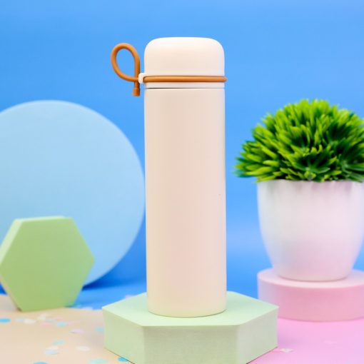 Термос "Peach cha bear" №8399 молочный, 280 мл. оптом