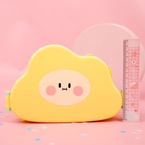 Ланчбокс "Облако" желтый оптом