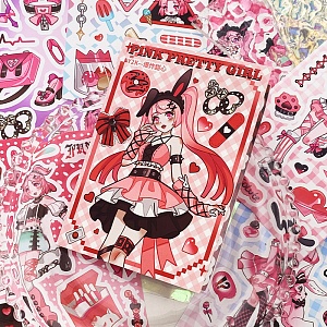 Мини-книжка с наклейками "Pink Pretty Girl" 20 листов