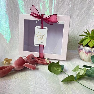 Подарочная коробка "A special gift" светло-розовый, 21*18*9см