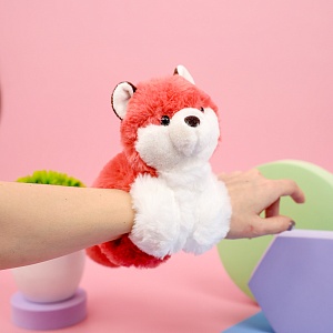 Мягкая игрушка-браслет "Лиса" 23см