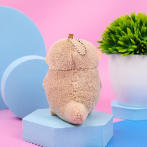 Мягкий брелок "Выдра с рыбкой"