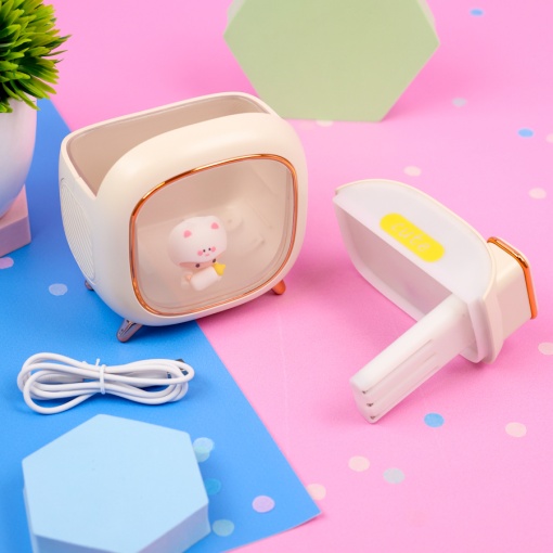 Мини-увлажнитель "Cute TV" бежевый (USB) оптом