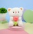Мягкая игрушка "Мишка с цветком" 25см, в ассортименте 1 шт.