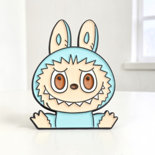 Значок-брошь "Labubu" голубой SXZ273