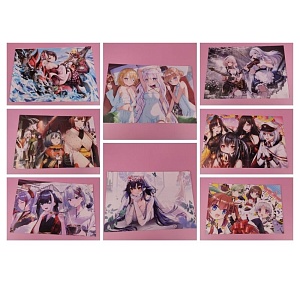Набор постеров "Azur Lane" 8 шт, 42х29см (№ 1) оптом