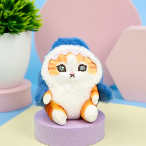 Мягкий брелок "Кото-акула" 13 см