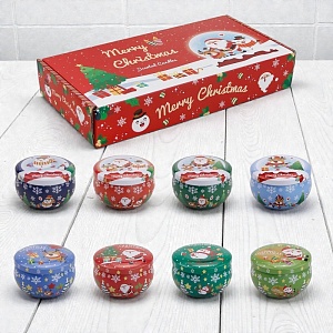 Набор свечей-арома "НГ Christmas" ароматы зимы, 8шт оптом